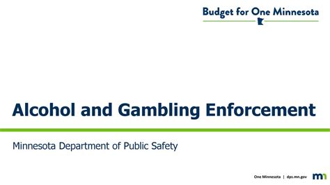 alcohol and gambling enforcement mn.